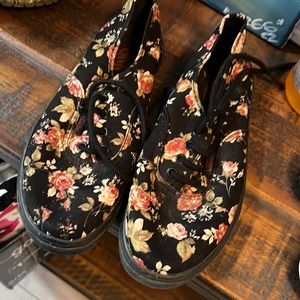 EUC size 2 floral vans